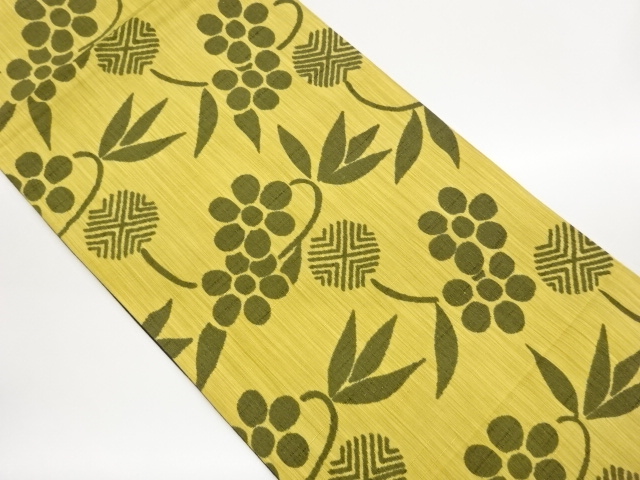 JAPANESE KIMONO / FUKURO OBI / TSUMUGI / ZENTSU / WOVEN GRASS
